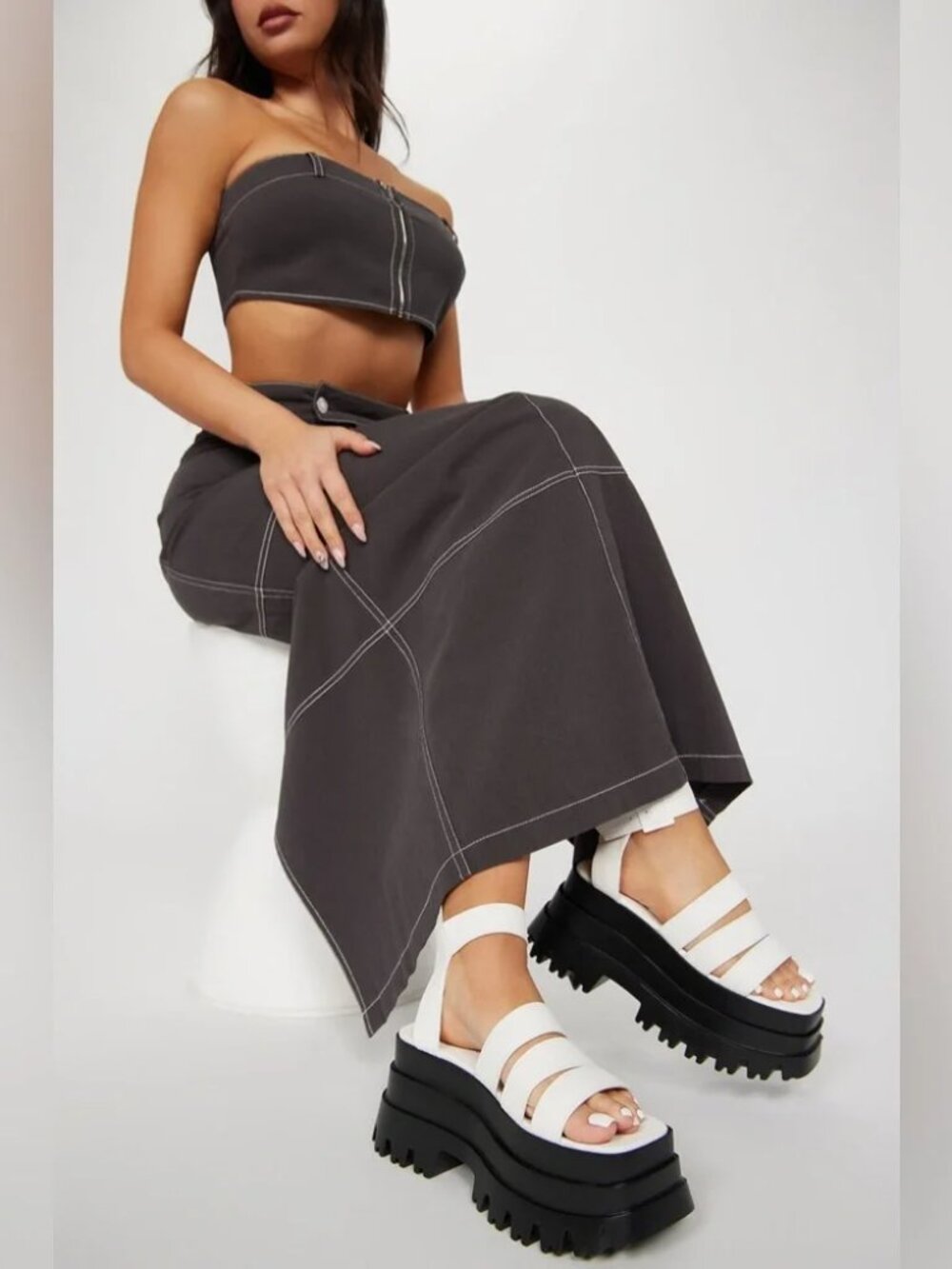 LEMONADE ‘LATER H8TER’ PLATFORM SANDALS New in the Box